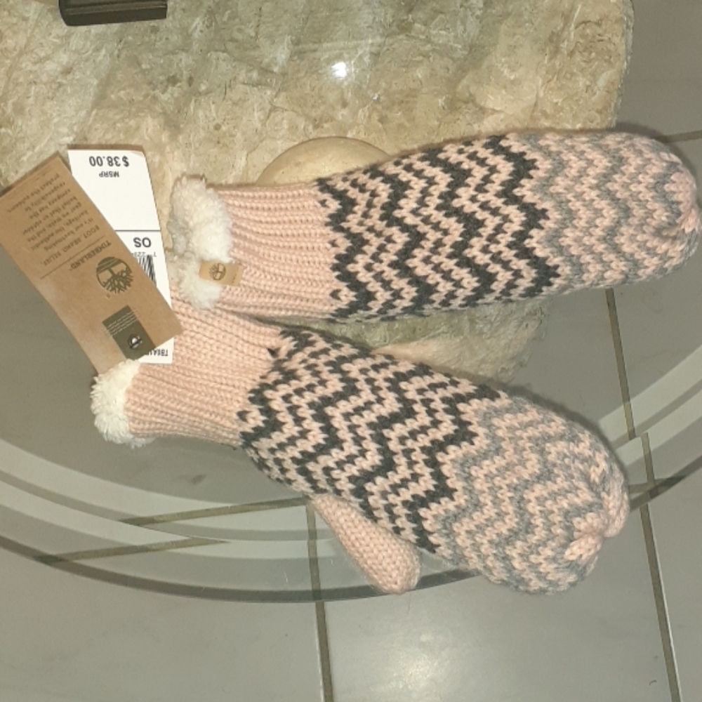 Timberland Pink Mittens